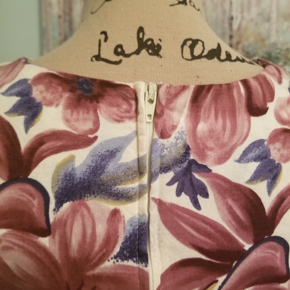 Vintage Hilo Hattie Hawaiian Midi Shift Dress - Picture 5 of 6